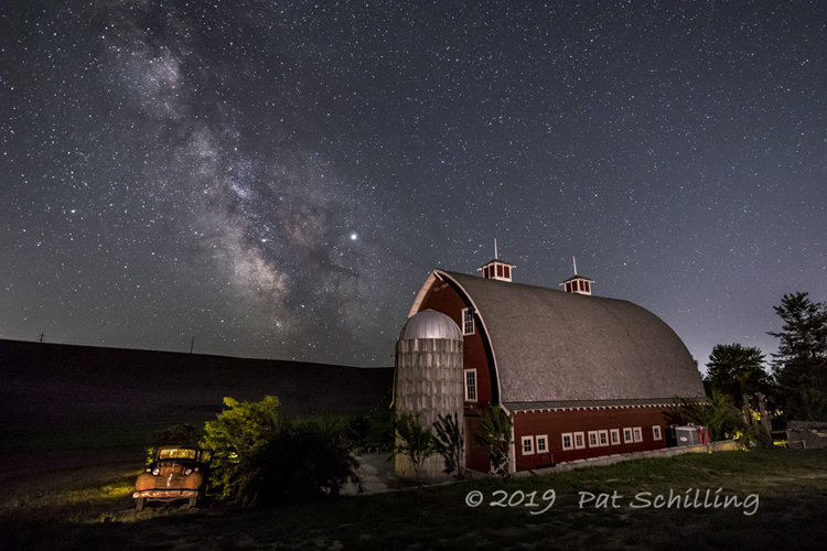 Milky Way over Barn